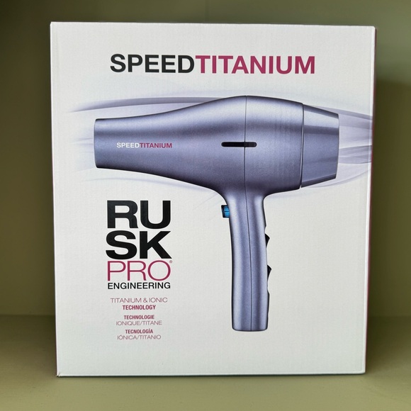 Rusk Speed Titanium Hair Dryer - Silver - Picture 1 of 2